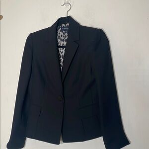 Evan Picone Black Formal Blazer with Notched Lapels